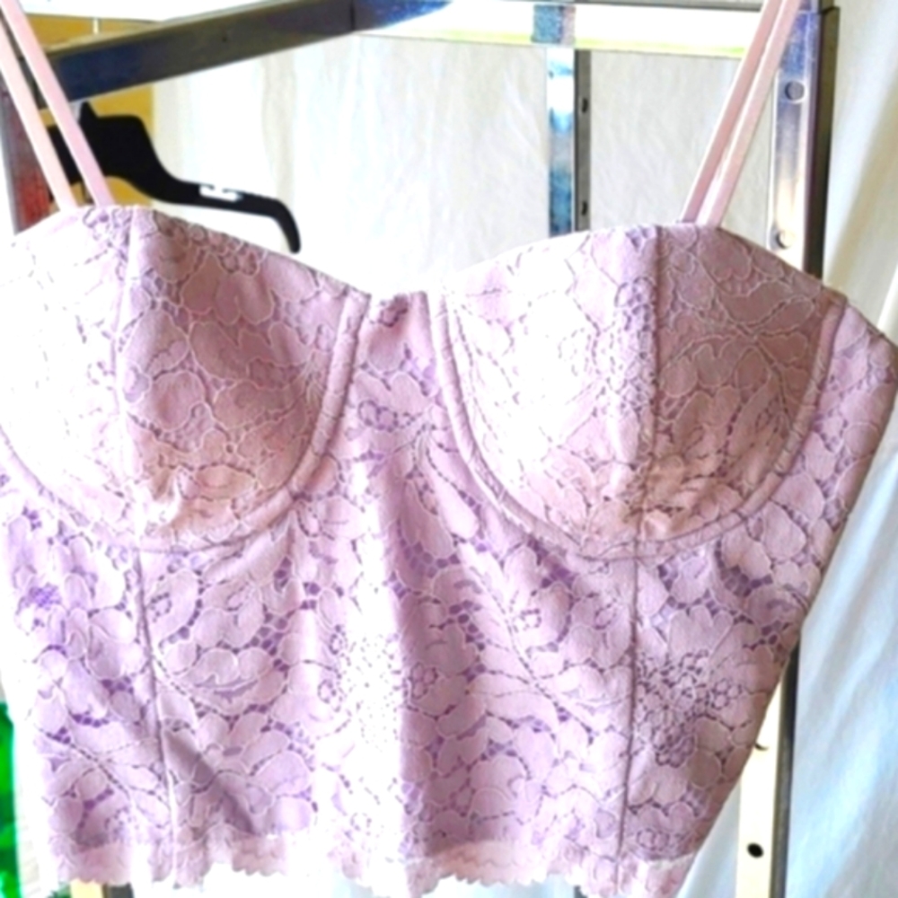 Lavender Lace Bustier-NWT